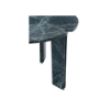 Picture of Small coffee table, corolla, top green marble legs grey marble dia.60x48cm