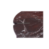 Picture of Small coffee table, corolla, top red marble legs white marble dia.60x48cm