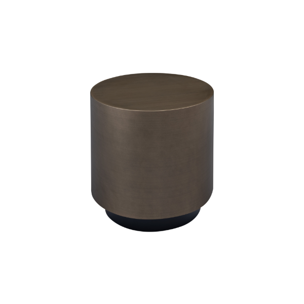 Picture of Coffee table, parasol, steel brushed brass, bottom matt black, dia.45x48 cm