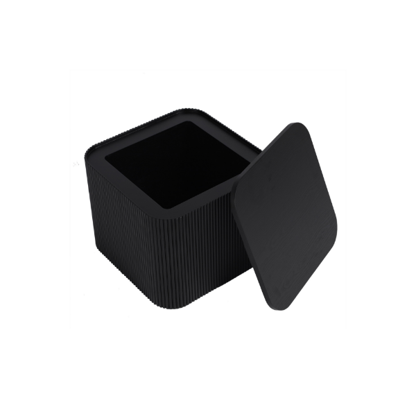 Picture of Coffee table, neron, wood black matte, 50x50x40cm