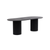 Picture of Dining table, iris, wood black matte, 220x90x75cm