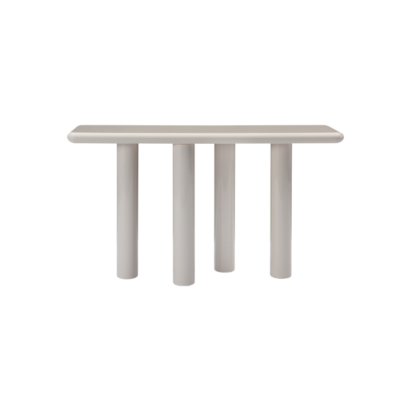 Picture of Console, filo, metal legs, creamy glossy paint, 140x40x80cm