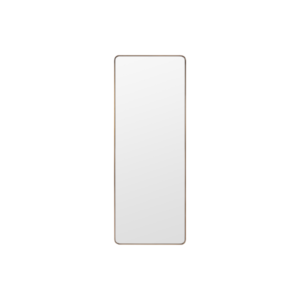 Picture of Floor clear mirror, lotus, steel brushed brass, 71x188x3 cm