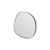Picture of Wall mirror small, sami, steel brushed brass, black base board, 100x100x7cm