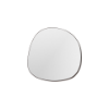 Picture of Wall mirror small, sami, steel brushed brass, black base board, 100x100x7cm