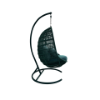 Picture of Swing chair, sunrise, aluminium green, with cushion, with basket and bracket, 97.5x90x130cm