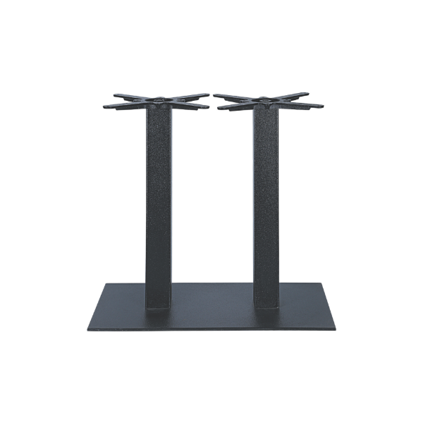 Picture of Table base, cliff, cast iron 180a, textured black powder, indoor-outdoor use, 75x40x72cm