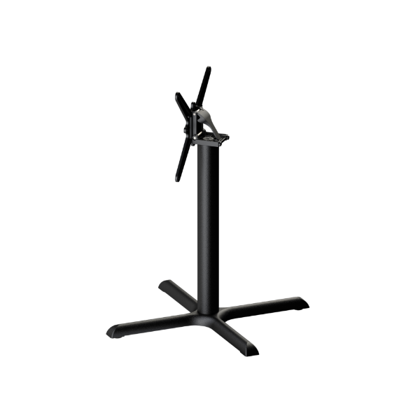 Picture of Table base, dario, cast iron 180a, textured black powder, indoor-outdoor use, dia.56x72cm