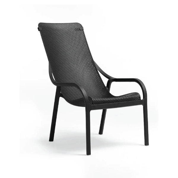 Picture of Lounge chair, net, polypropylene, anthracite, 61, 5-90 cm