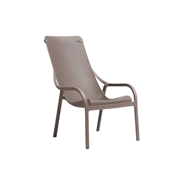 Picture of Lounge chair, net, polypropylene, tortora, 61, 5-90 cm