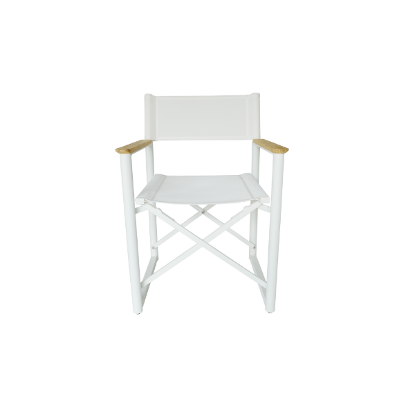 Picture of Chair with armrest, alor, aluminium white, 58.5x59.8x84.15cm