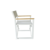 Picture of Chair with armrest, alor, aluminium white, 58.5x59.8x84.15cm
