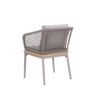 Picture of Chair with armrest, goa, aluminium grey tortora, rattan quarz grey, with 2 cushions fossil (s&b) 61x62x76cm