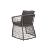 Picture of Chair with armrest, konos, aluminium anthracite, rattan lava mix, with 2 cushions midnight (s&b) 66x62x76cm