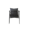 Picture of Chair with armrest, luna, aluminium sand, with cushion grey, 60x65x78cm