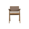 Picture of Chair with armrest, tribute, teak natural, honey, 56x53.5x79cm