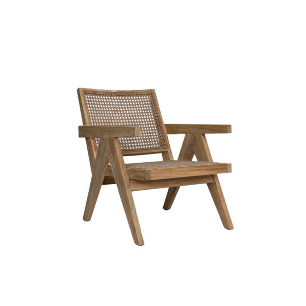 Picture of Lounge chair with armrest, tribute, teak natural, honey, 59.7x84.3x76.8cm