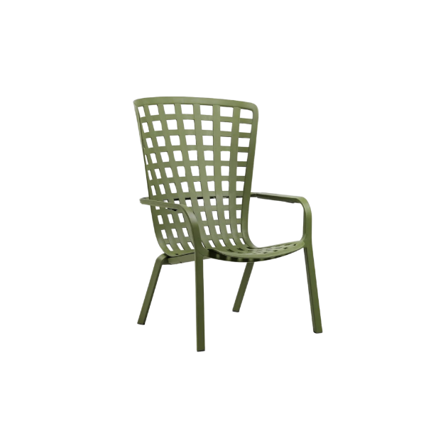 Picture of Armchair without cushion, folio, polypropylene, agave, 81-92, 5x72cm