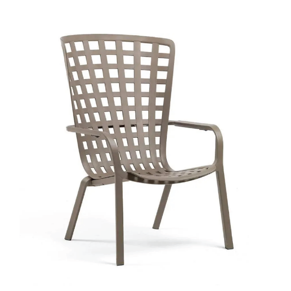 Picture of Armchair without cushion, folio, polypropylene, tortora, 81-92, 5x72cm