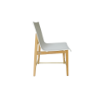 Picture of Side chair, bioko, teak natyral, white, 50.8x58.6x81cm