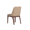 Picture of Side chair, bloom, wood walnut, beige, 53x60x84cm