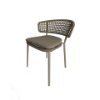 Picture of Chair, bonnie, aluminium dark taupe, with cushion cream, 64x56x76cm