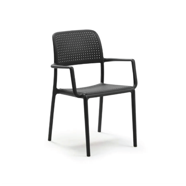 Picture of Chair, bora, polypropylene, anthracite, 49x54 cm