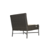 Picture of Slipper chair, elisir, aluminium bronze, rattan bronze carbon, with 2 cushions champagne (b&s), 74x78x75cm