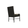 Picture of Chair, elisir, aluminium bronze, rattan bronze carbon, with cushion champagne, 58.4x60.3x92.1cm
