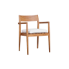 Picture of Chair, mary, teak natural, with cushion titanium, 57.5x56.8x82cm