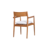 Picture of Chair, mary, teak natural, with cushion titanium, 57.5x56.8x82cm
