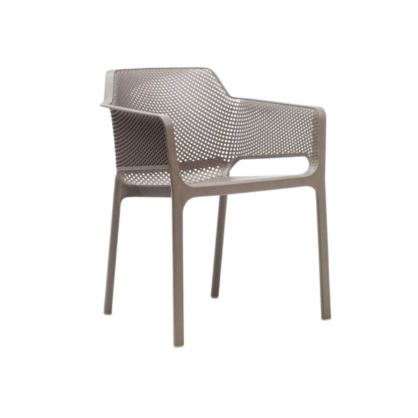 Picture of Chair, net, polypropylene, tortora, 60, 5x58, 5 cm
