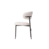 Picture of Side chair, renee, matt bronze, with fabric, light grey, 59x57x82cm