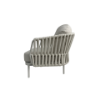 Picture of Lounge chair, tory, aluminium white, with cushion sand, 80x79x67cm