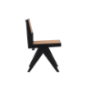 Picture of Side chair, vintage, wood black matte, beige, 48x57x82.5cm