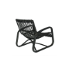 Picture of Lounge chair, prado, aluminium bronze, rattan black, 66.5x67x88.5cm