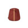 Picture of Pouf, dot, in natural leather red, with handle, 50x50x42cm