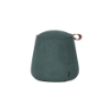 Picture of Pouf, dot, in natural leather tourquese, with handle, 50x50x42cm