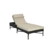 Picture of Sun lounger, elisir, aluminium bronze, rattan bronze carbon, with 2 cushions champagne, (b&s) 76.2x203.2x39.5cm