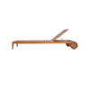 Picture of Lounger, isla, teak natural, with cushion tabacco, 208x73x26cm