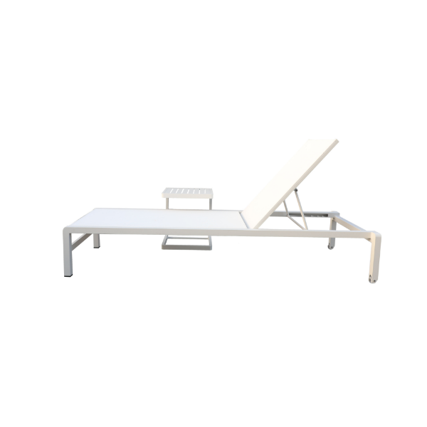 Picture of Sunlonger, borea, aluminium white, 195x78x33cm