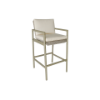 Picture of Stool, oslo, teak grey, sand, with 2 cushions cream, 57.8x57.8x112.3cm