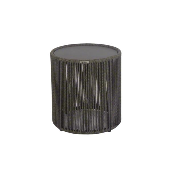 Picture of Side table, colorado, aluminium anthracite, rattan lava mix, 45x45x45cm