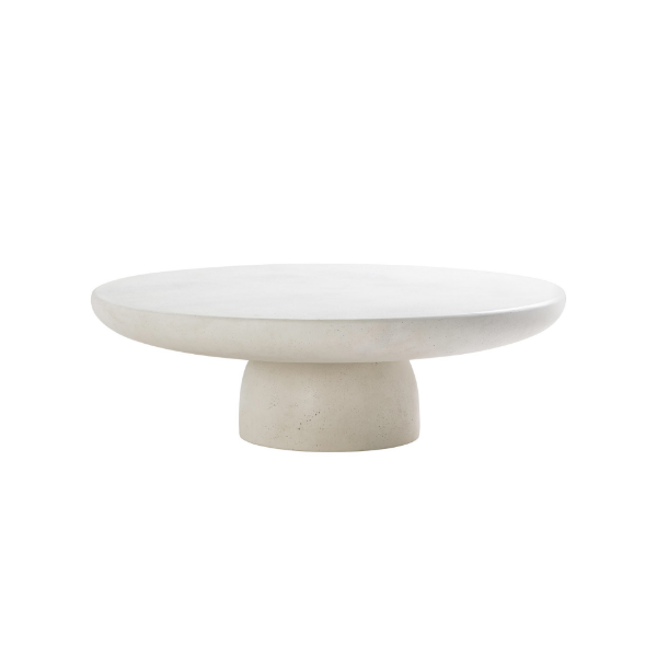 Picture of Coffee table, allure, concrete, ivory dia.120x38cm