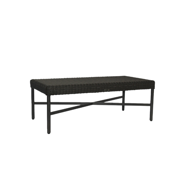 Picture of Coffee table, elisir, aluminium bronze, rattan bronze carbon, 110x55x40cm