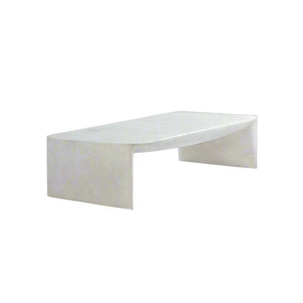 Picture of Coffee table, kubo, concrete, linen, 160x81x41cm