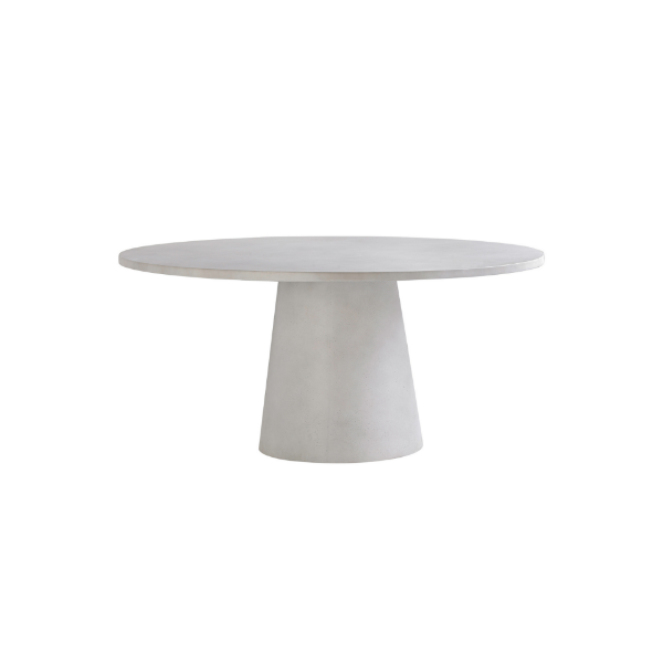 Picture of Dining table, bellagio, concrete, linen, dia.160x76cm