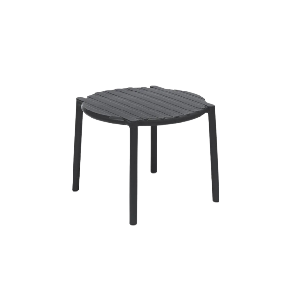 Picture of Table, doga, polypropylene, anthracite, ⌀ 49, 5 cm-h39, 5cm
