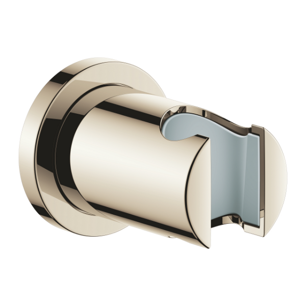 Picture of Wall hand shower holder 27074be0 rainshower, grohe, round escutcheon, polished nickel