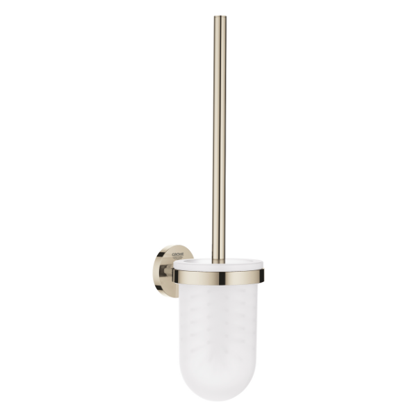 Picture of Toilet brush set 40374be1 essentials, grohe, wall mounted, round concealed, polished nickel